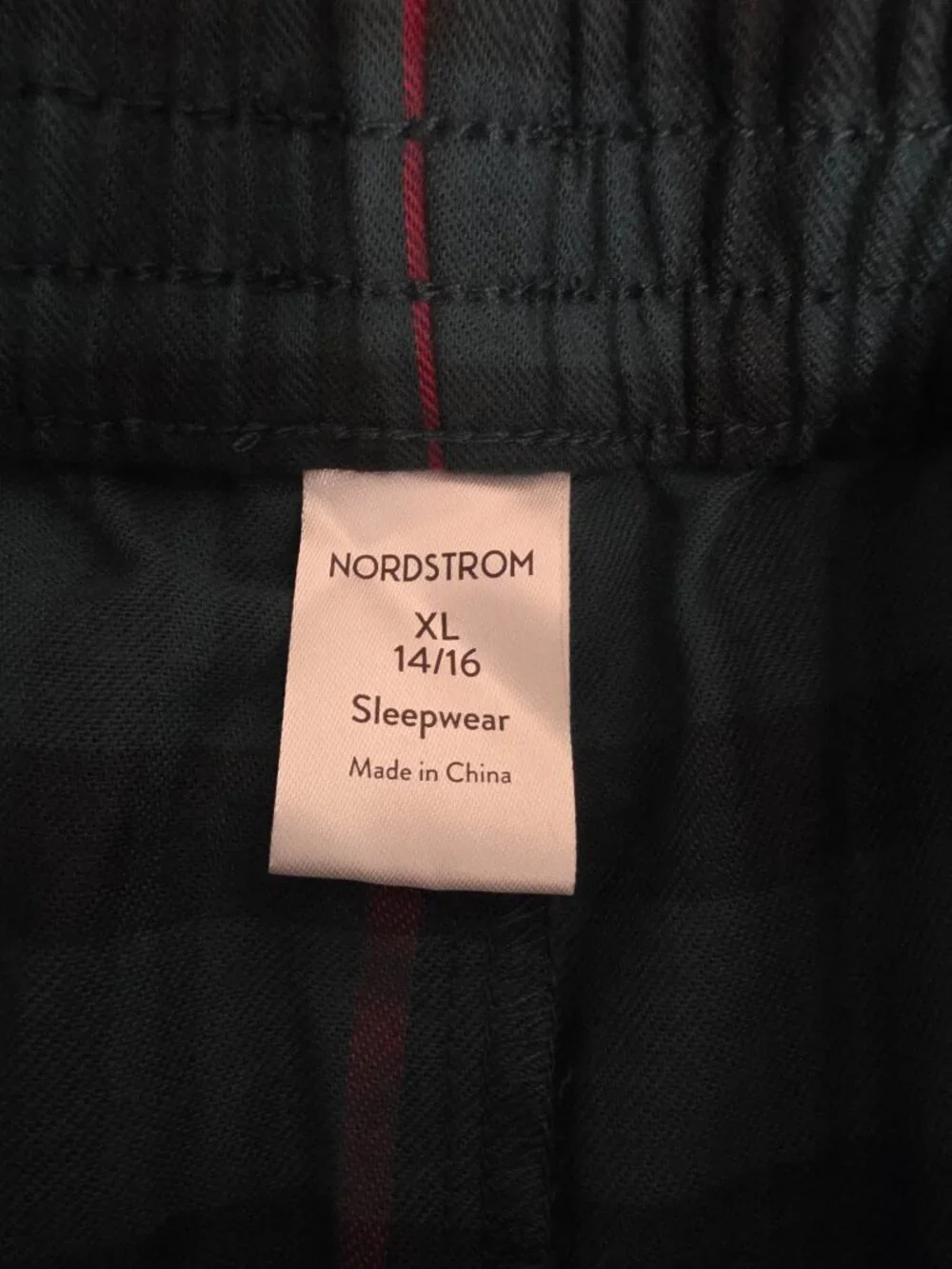 Nordstrom Kids Plaid Flannel Pajama Pants NWT 14/16 Christmas Holiday